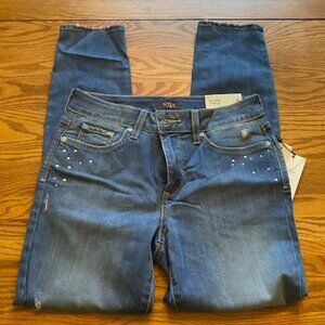 NYDJ Skinny Ankle Beaded sz 6 jeans